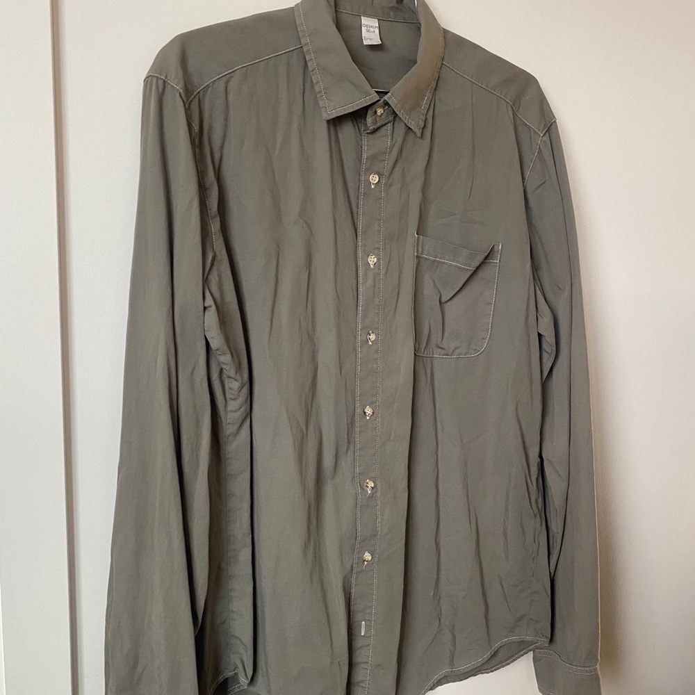 American Apparel Denim Button Up LS